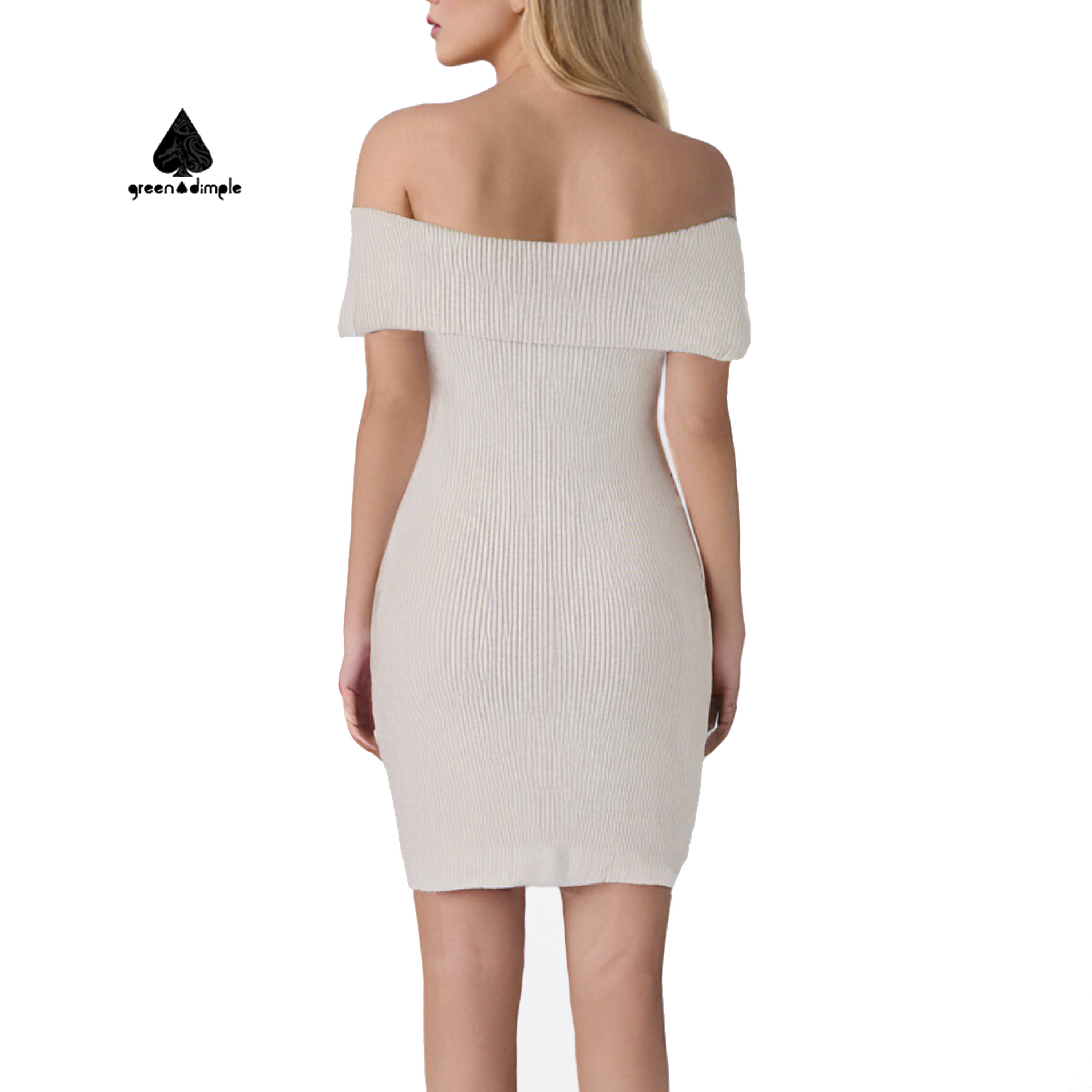 Green Dimple Original ribbed ceremony luxury soiree short sexy elegant formal evening gown for party wrap body con dresses