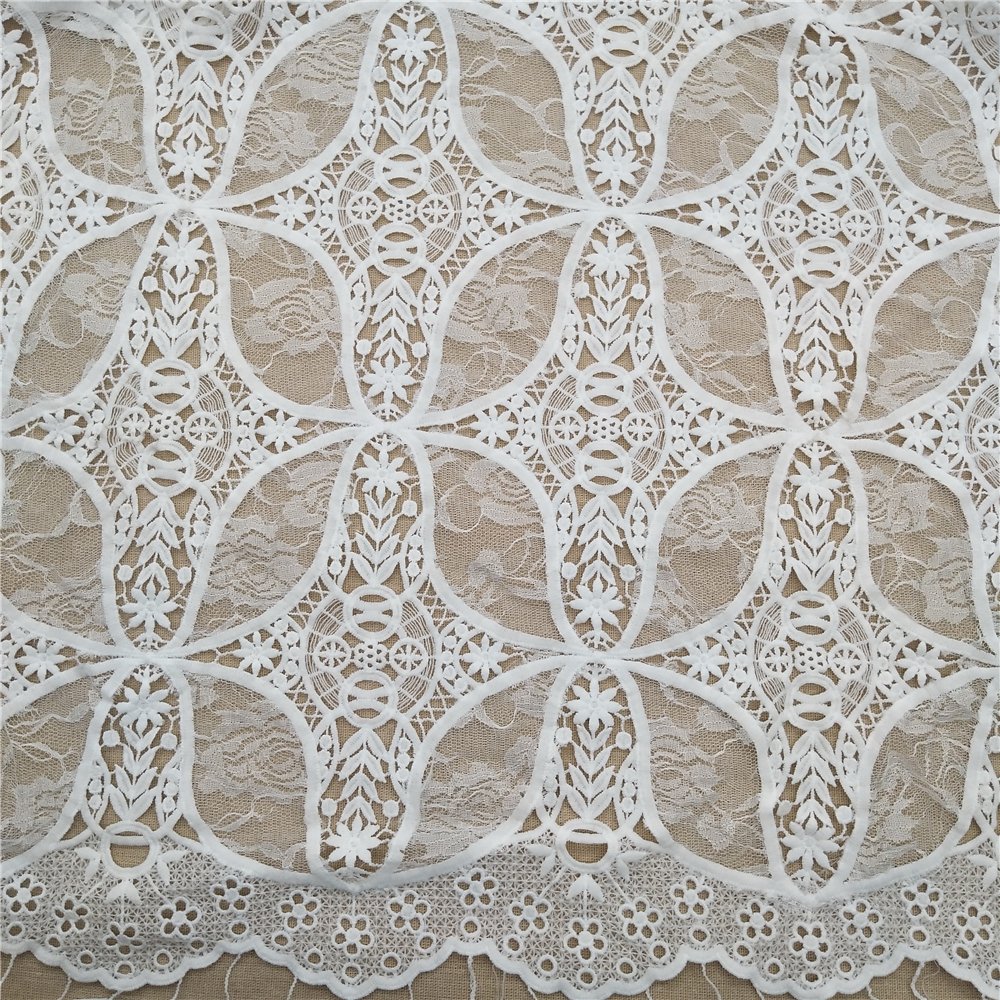 Water Soluble Embroidery Lace Fabric Stock Factory Low Price Direct Sales Flower Sustainable Embroidered Sequin Embroidery 3days