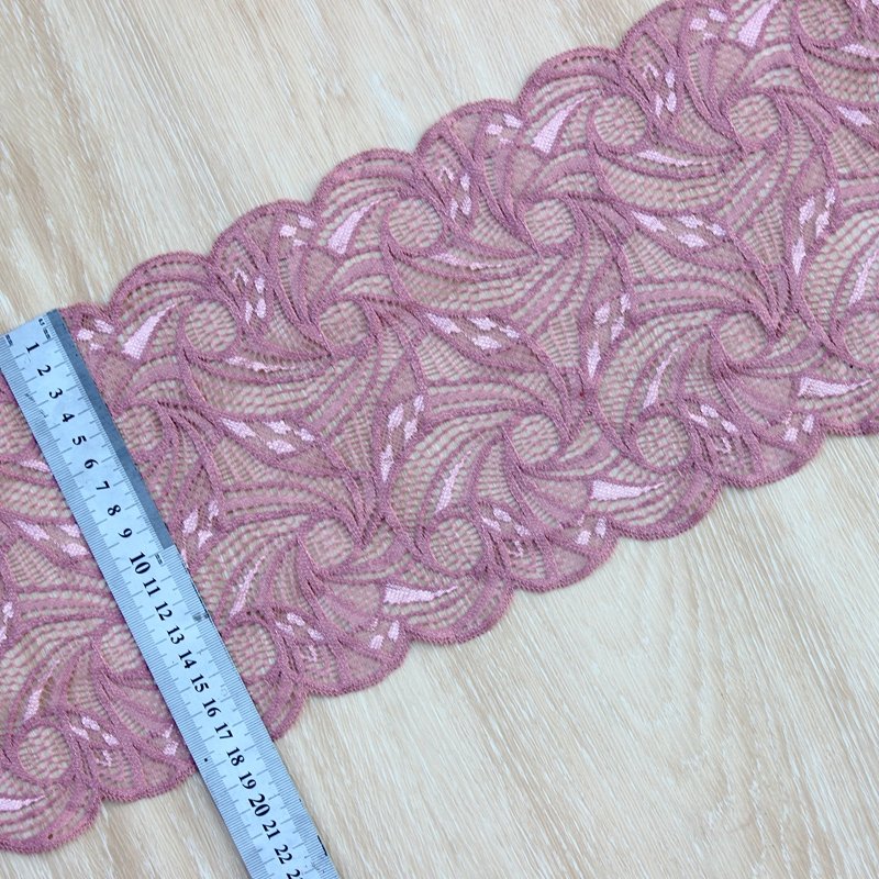 Zeal Wholesale Guipure Flower Spandex Colorful Elastic Broad Double Ways Lace Trims For Garment