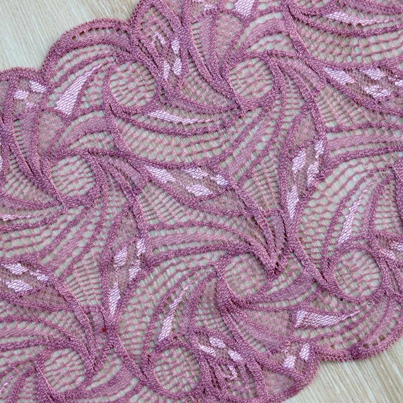 Zeal Wholesale Guipure Flower Spandex Colorful Elastic Broad Double Ways Lace Trims For Garment