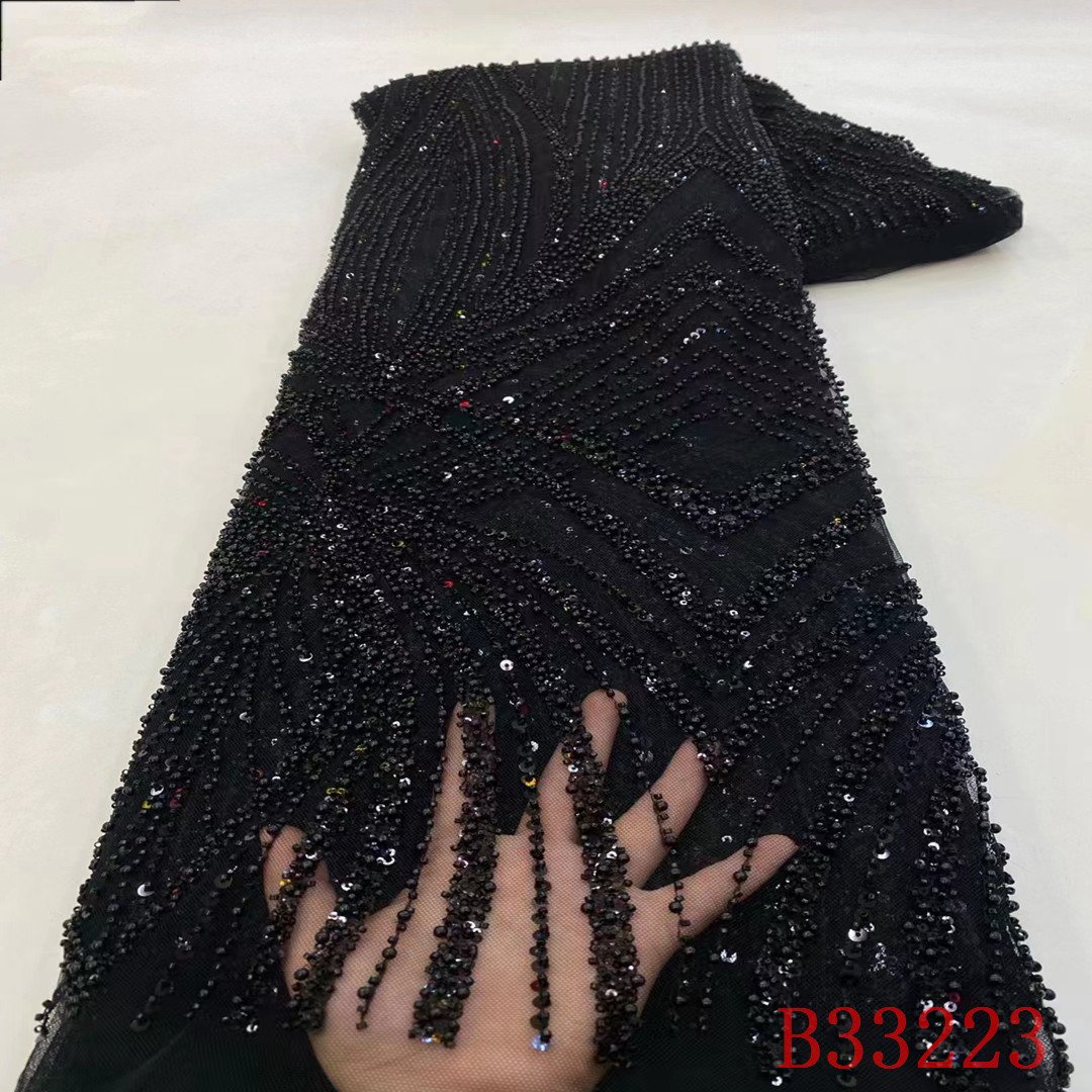 african embroidery with sequins velvet sequin floral lace for wedding lace fabric
