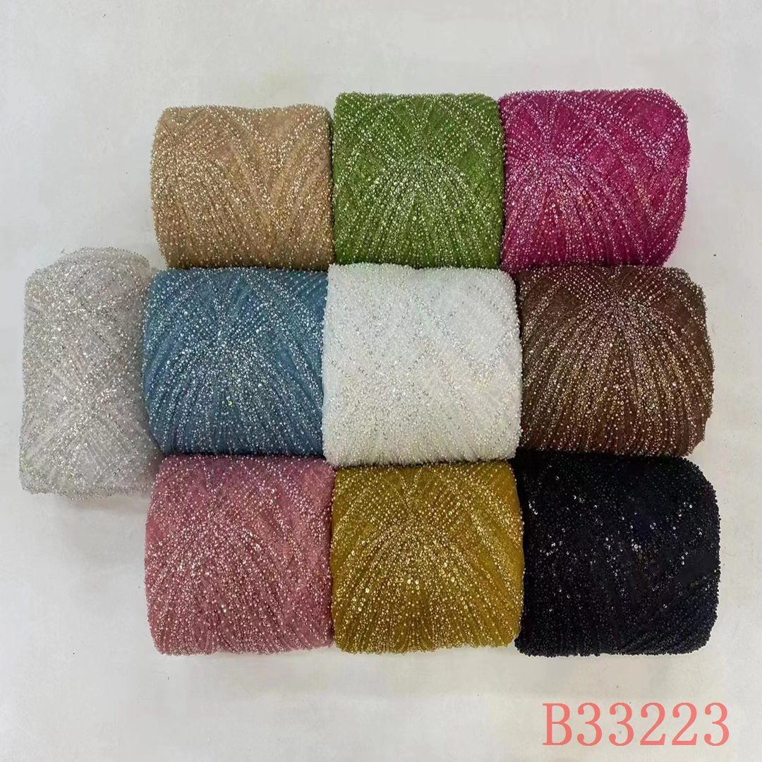 african embroidery with sequins velvet sequin floral lace for wedding lace fabric