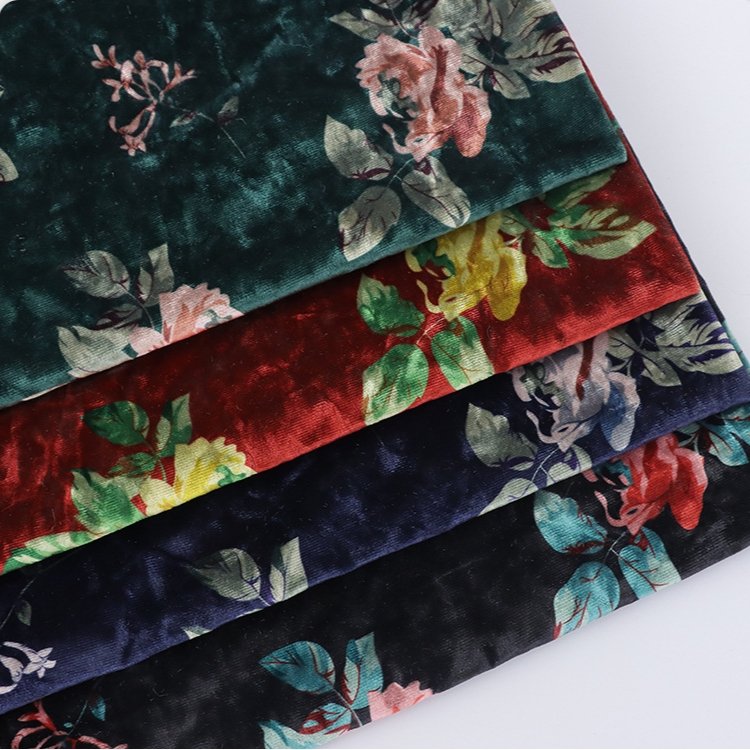 China Suppliers 94%Polyester, 6%Spandex Material 500Gsm Knitted Warp Soft Touch Stretch Elastic Velour Velvet Fabric/