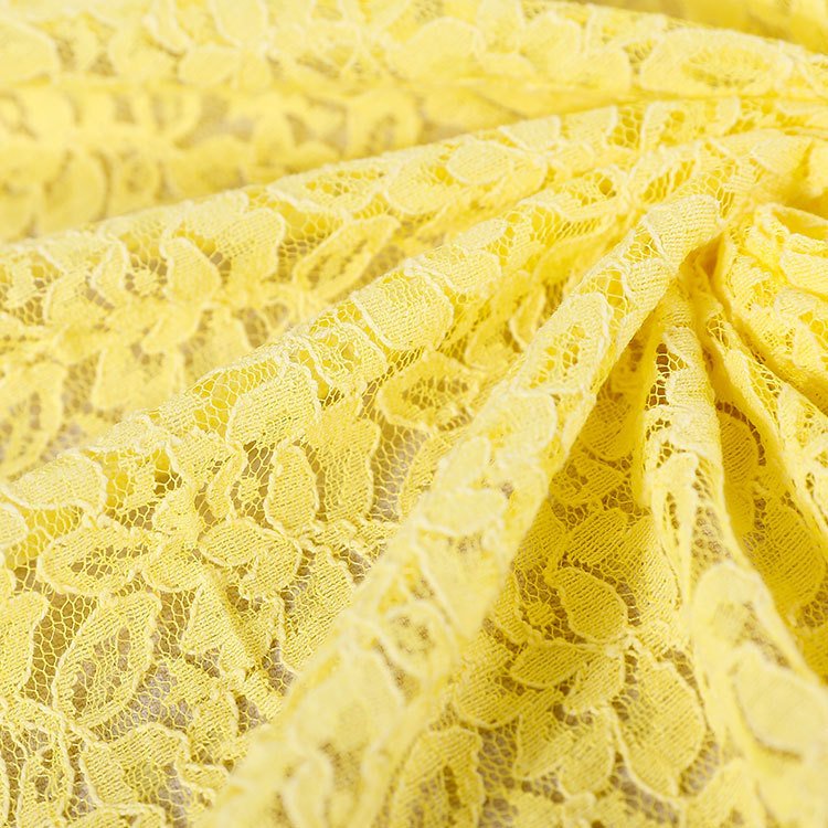 Spring and summer dress fabric super soft hollow lace brocade cotton lace fabric