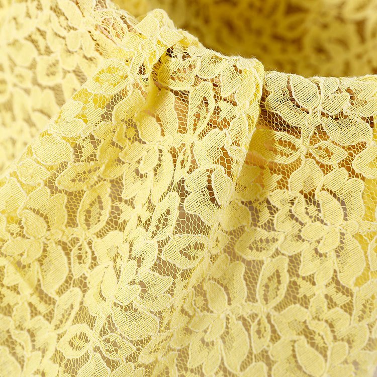 Spring and summer dress fabric super soft hollow lace brocade cotton lace fabric