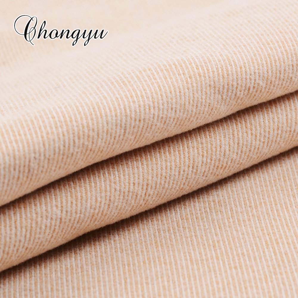2020 fashion stripe style 95 polyester 5 spandex rib knitted fabric