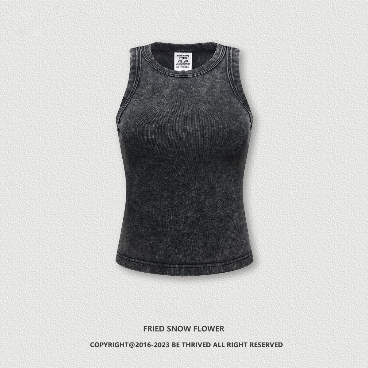2023 Hot Custom Logo Summer Lady Casual Ribbed Crop Tank Top Women