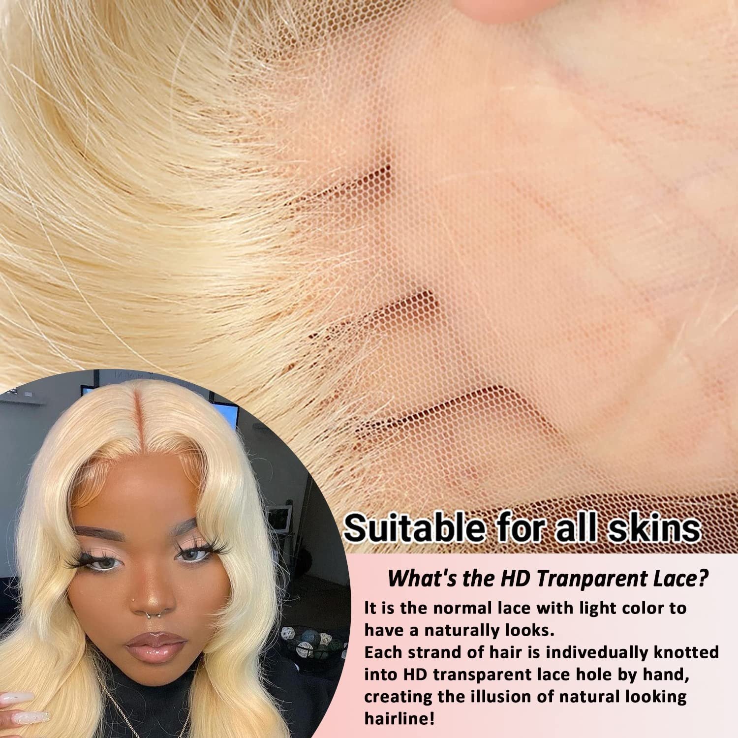 360 Blonde Lace Wigs Human Hair Lace Front Brazilian Wholesale Glueless 613 HD Full Lace Frontal Human Hair Wig for Black Women