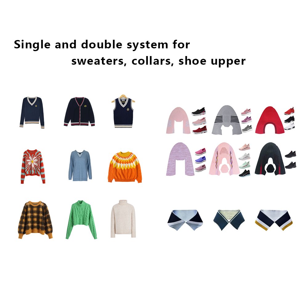 Tricot warp wholegarment cotton fabric computerized flat knitting textil intarsia machine for t shirts flat knit rib machine