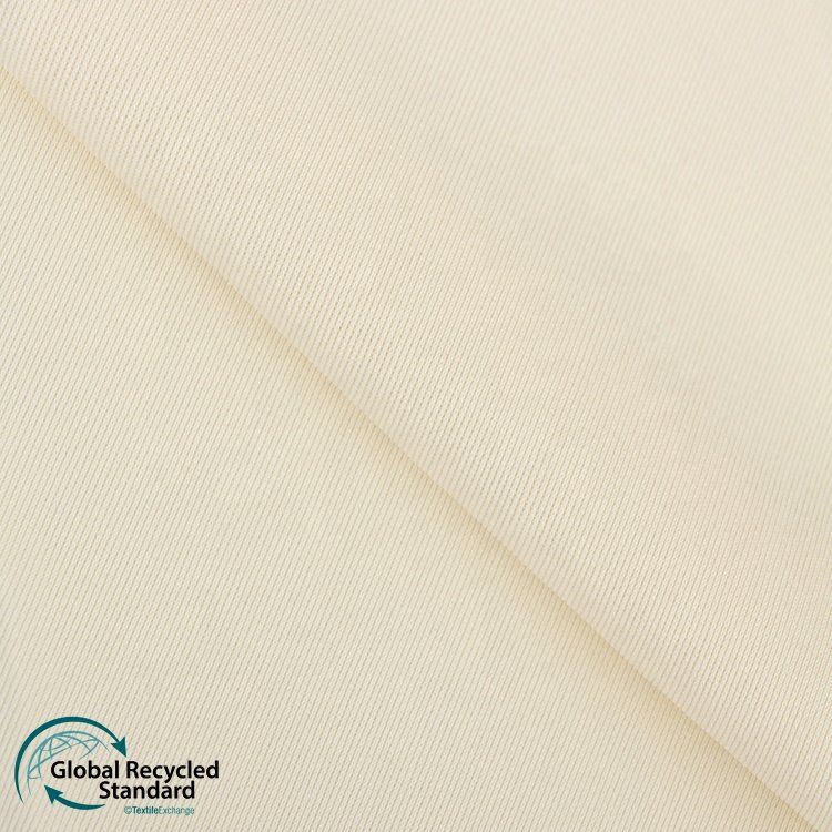 Knitwear RPET Eco-friendly 1*1 Rib Recycle Fabric 93%Recycle Polyester 7%Spandex 200gsm Ready-to-ship Goods Recycling Fabric