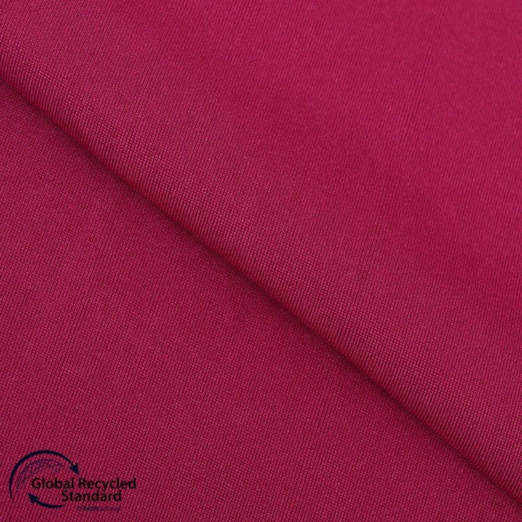 Knitwear RPET Eco-friendly 1*1 Rib Recycle Fabric 93%Recycle Polyester 7%Spandex 200gsm Ready-to-ship Goods Recycling Fabric