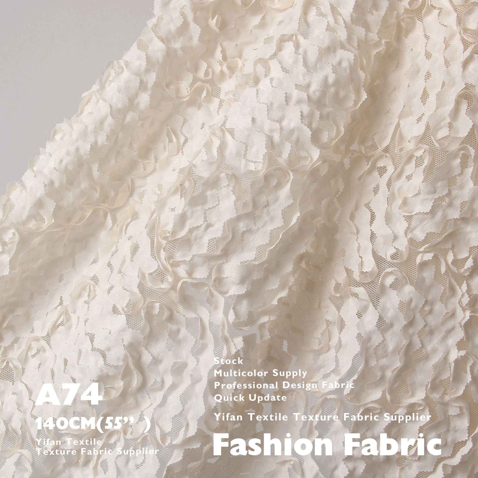 Mesh Embroidery Fabric Wave Shredded Paper Texture Thin Designer Textiles For Dress/Shirt/Veil/Home Decor