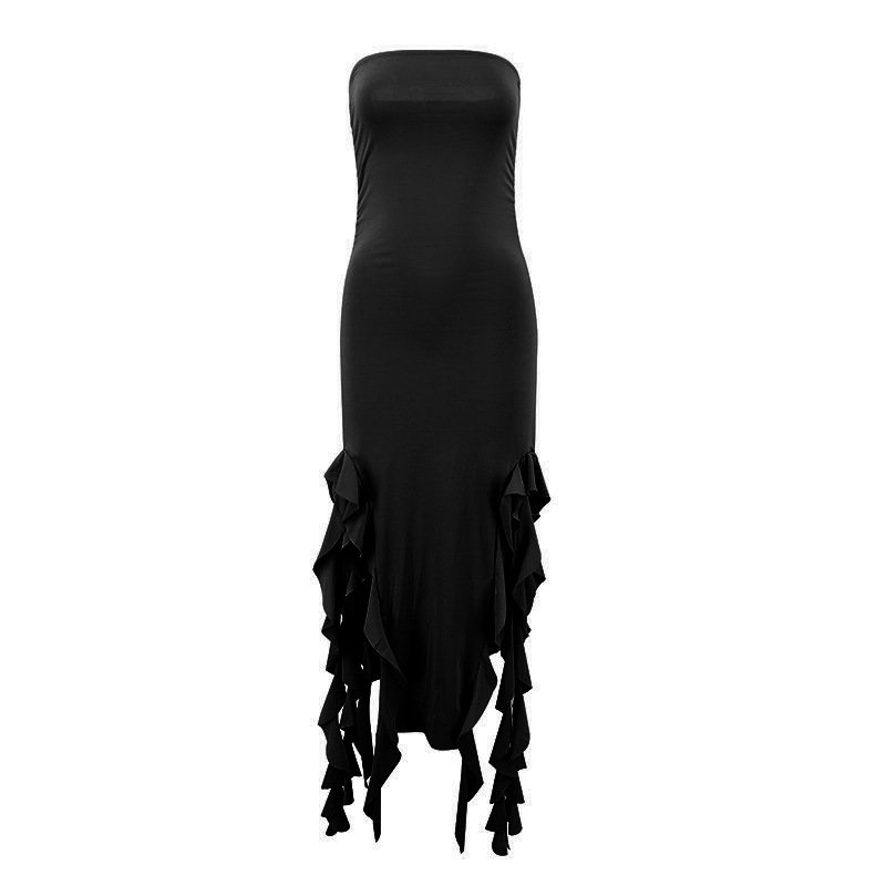 2024 New Design Modal Cotton Rib Women Clothes Ladies Lounge Sleeveless Dress Bodycon Casual Tube Top Dress