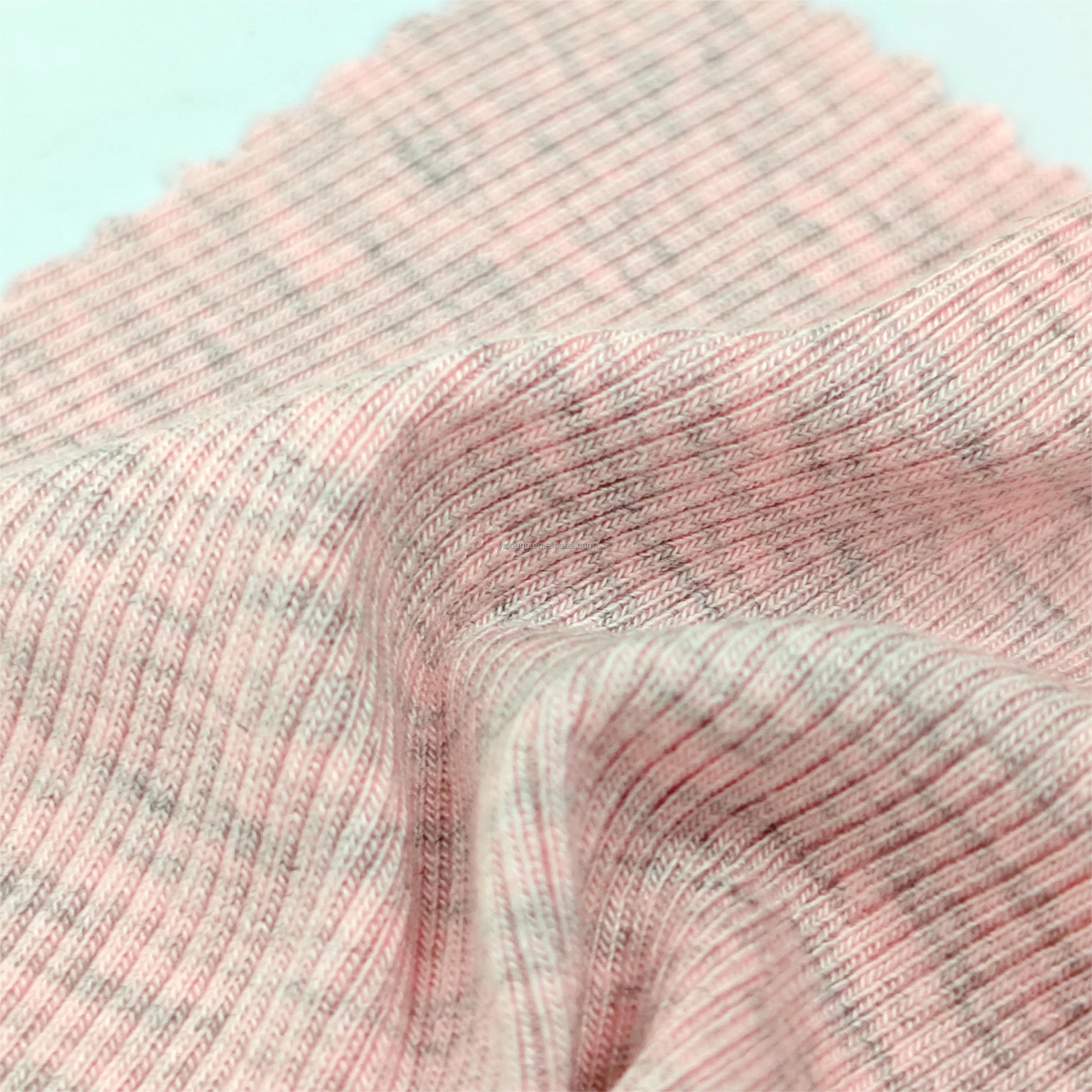 YWH978# 2x2 rib cotton spandex knit fabric