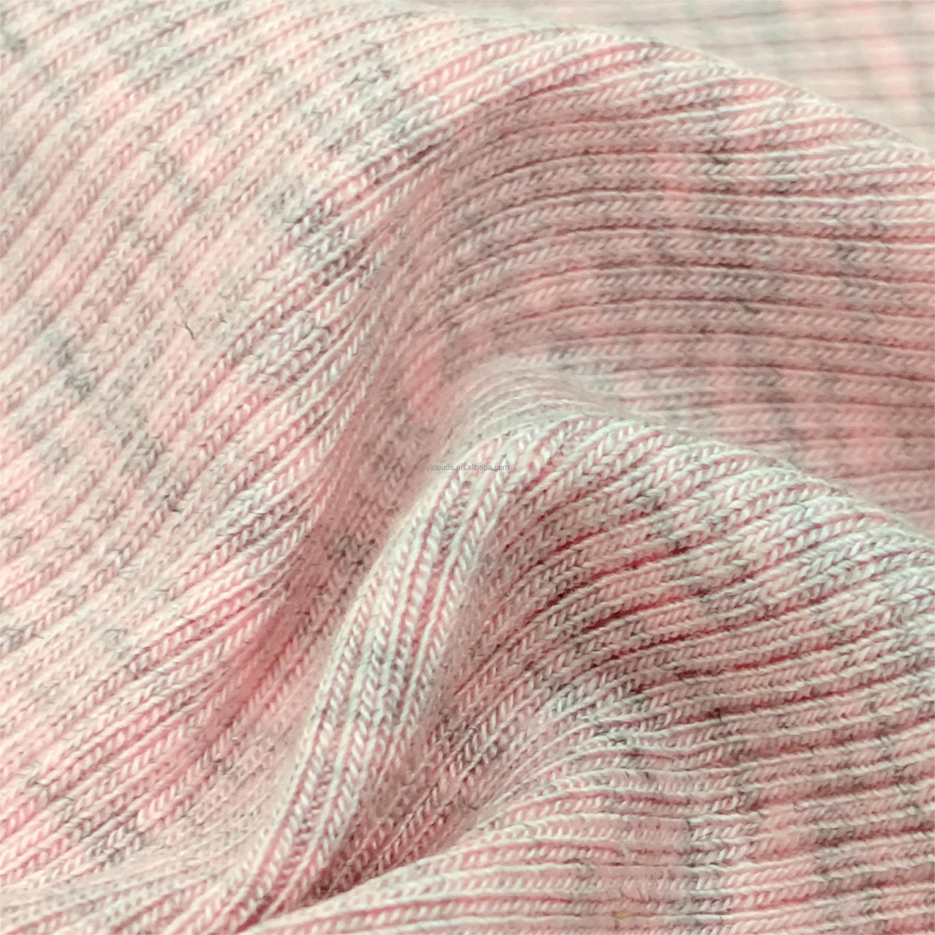 YWH978# 2x2 rib cotton spandex knit fabric