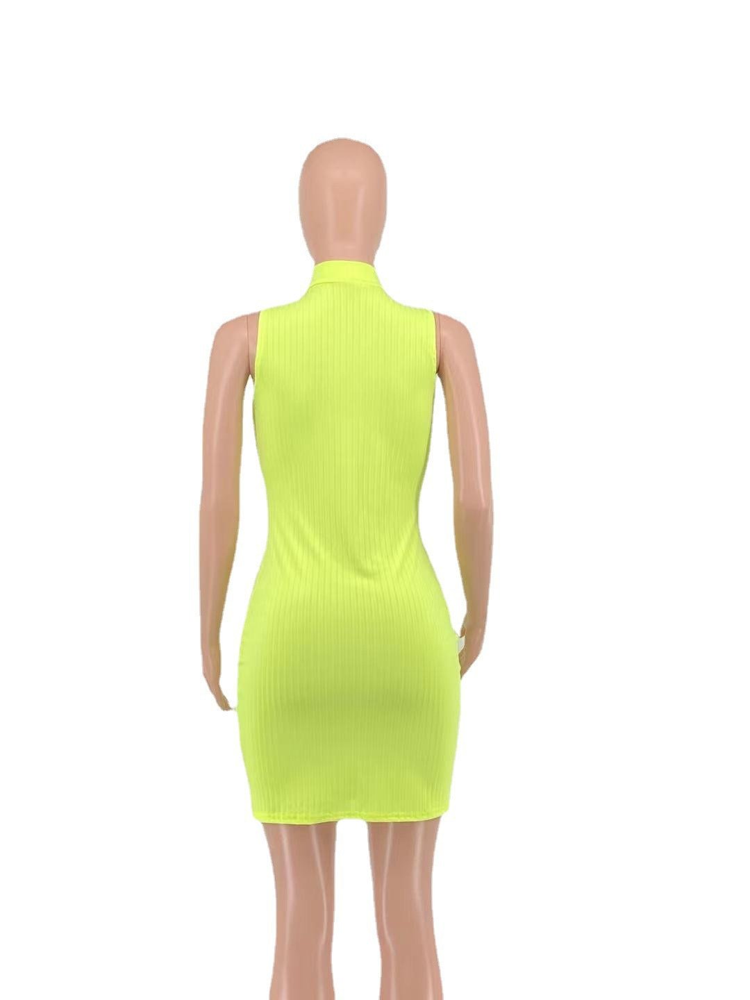 2023 Mew V Neck Mini Sexy Casual Ribbed Women 2023 New Arrival Ladies Evening Wholesale Clothing Dress Apparel