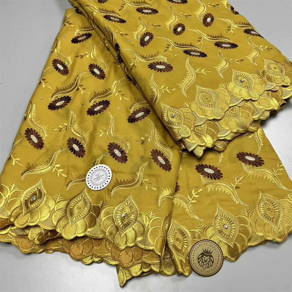 High quality swiss voile laces 2023 swiss lace voile fabric 100% cotton embroidery lace fabric for women dress