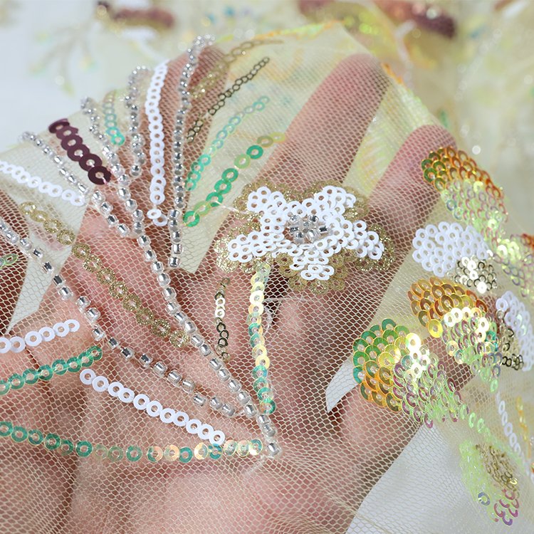 wholesale embroidery fabrics for clothing material , Hot sales custom lace embroidery fabric