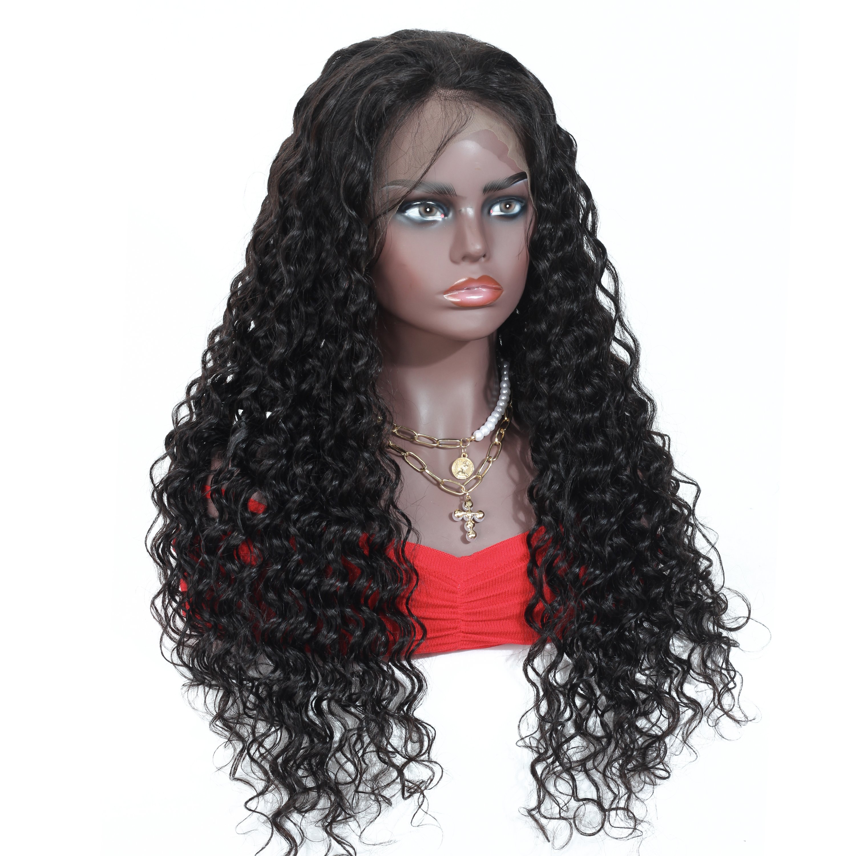 KInky Curly 13x6 Hd Human Hair Lace Front Wig Raw Vietnamese Hair Deep Wave 13x4 Hd Transparent Lace Frontal Wig For Black Women