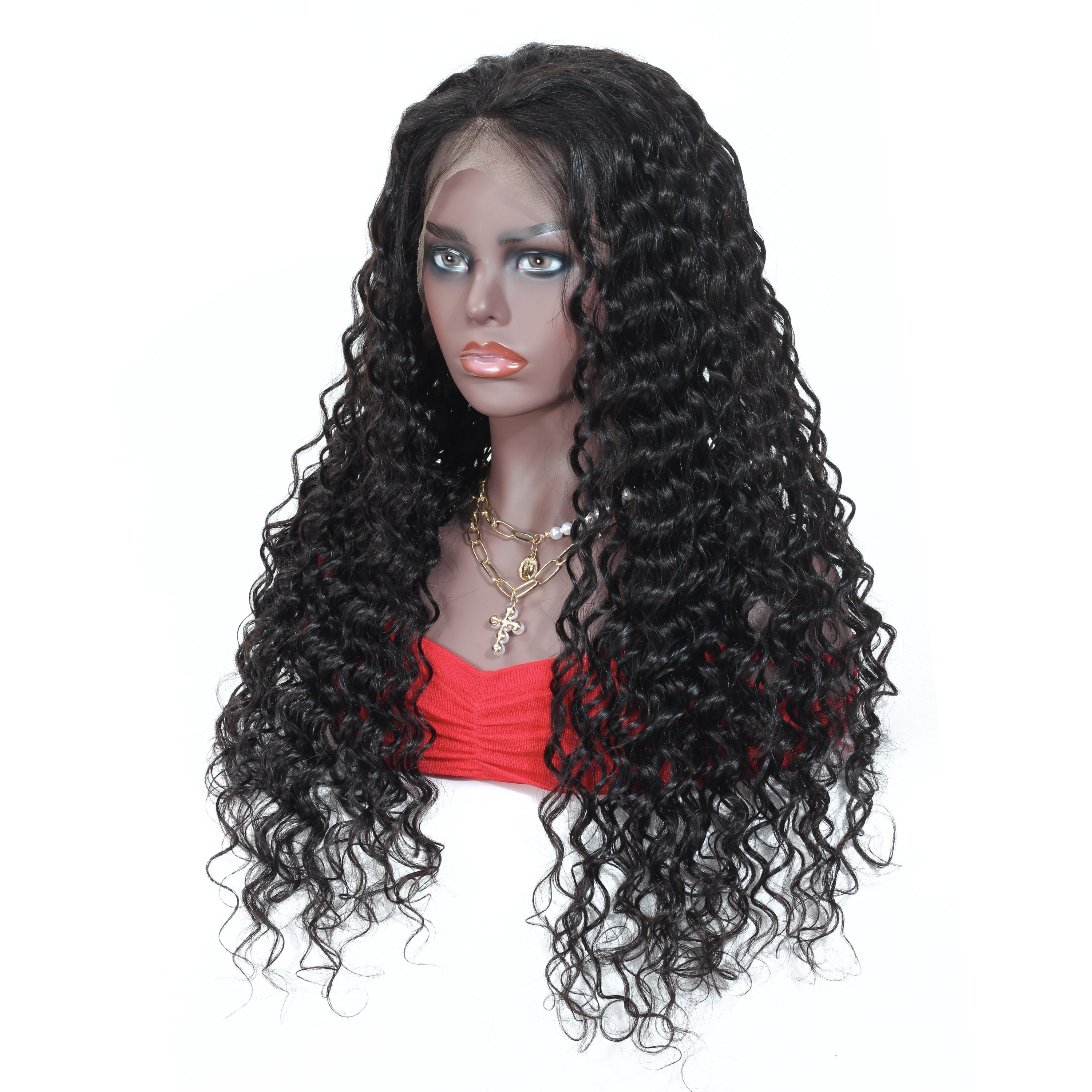 KInky Curly 13x6 Hd Human Hair Lace Front Wig Raw Vietnamese Hair Deep Wave 13x4 Hd Transparent Lace Frontal Wig For Black Women