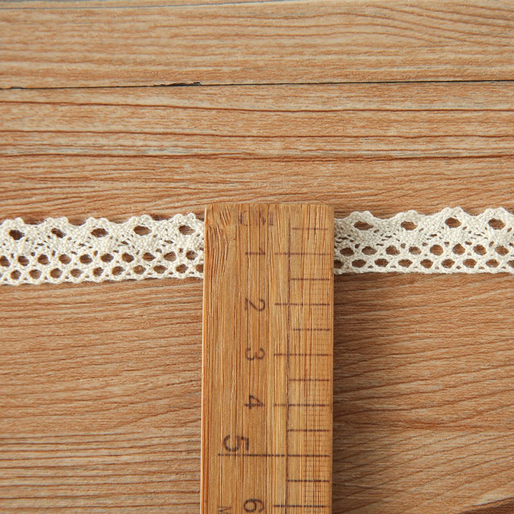 Wholesale factory soft 100% cotton border trim lace Crochet lace trim for women dress
