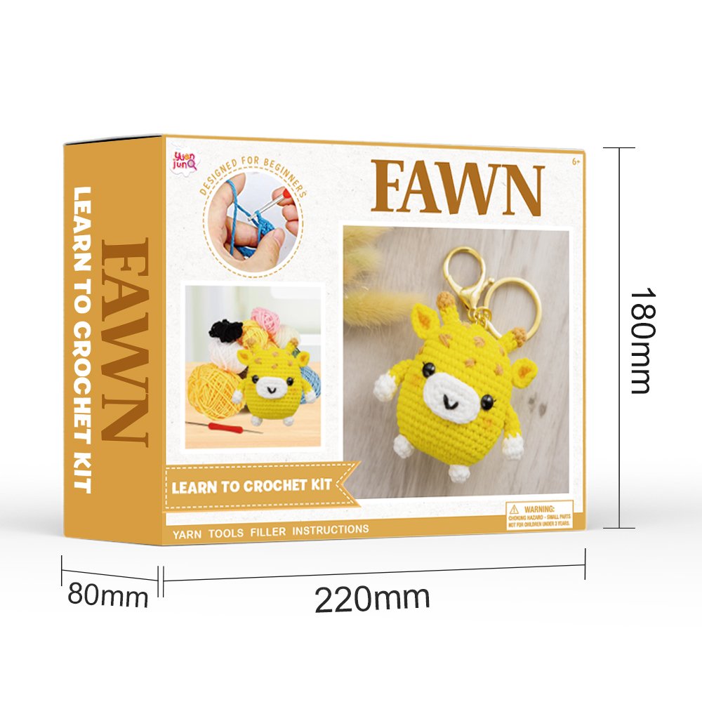 Oem Full Set Wobbles Animal Diy Crochet And Knitting Starter Kit With Crochet Hooks Yarn Set