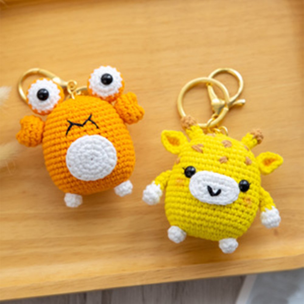 Oem Full Set Wobbles Animal Diy Crochet And Knitting Starter Kit With Crochet Hooks Yarn Set
