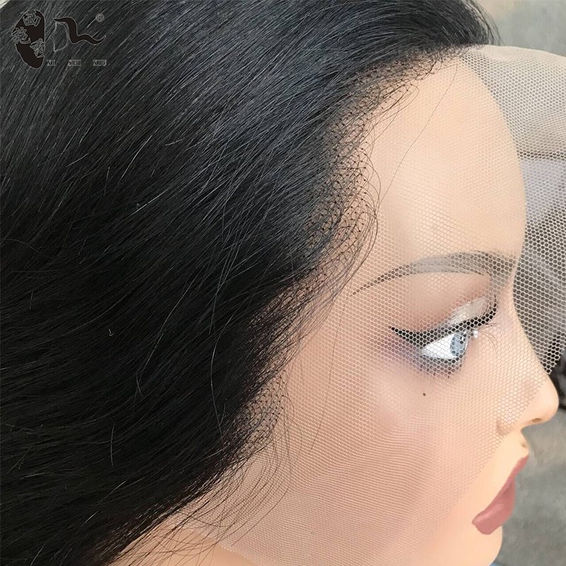 XISHIXIUHAIR 22-30inch Human hair Extension Blend Wig Lace Front,Brazilian Human Hair Frontal Wig ,Brazilian Hair Virgin Frontal