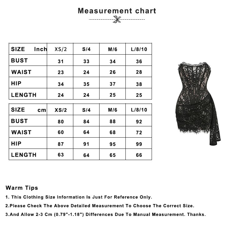 2024 Woman Night Club Cocktail Sexy Lace See Through Off The Shoulder Short Party Evening Mini Corset Dress