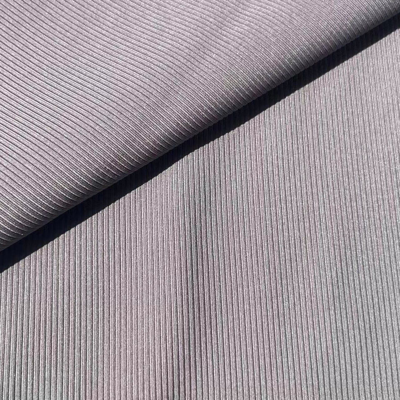 Factory Direct Supply Stock High Elastic Polyamide Spandex Weft Knitted Ribbed Yoga Fabric For Active Leggings Sportswear