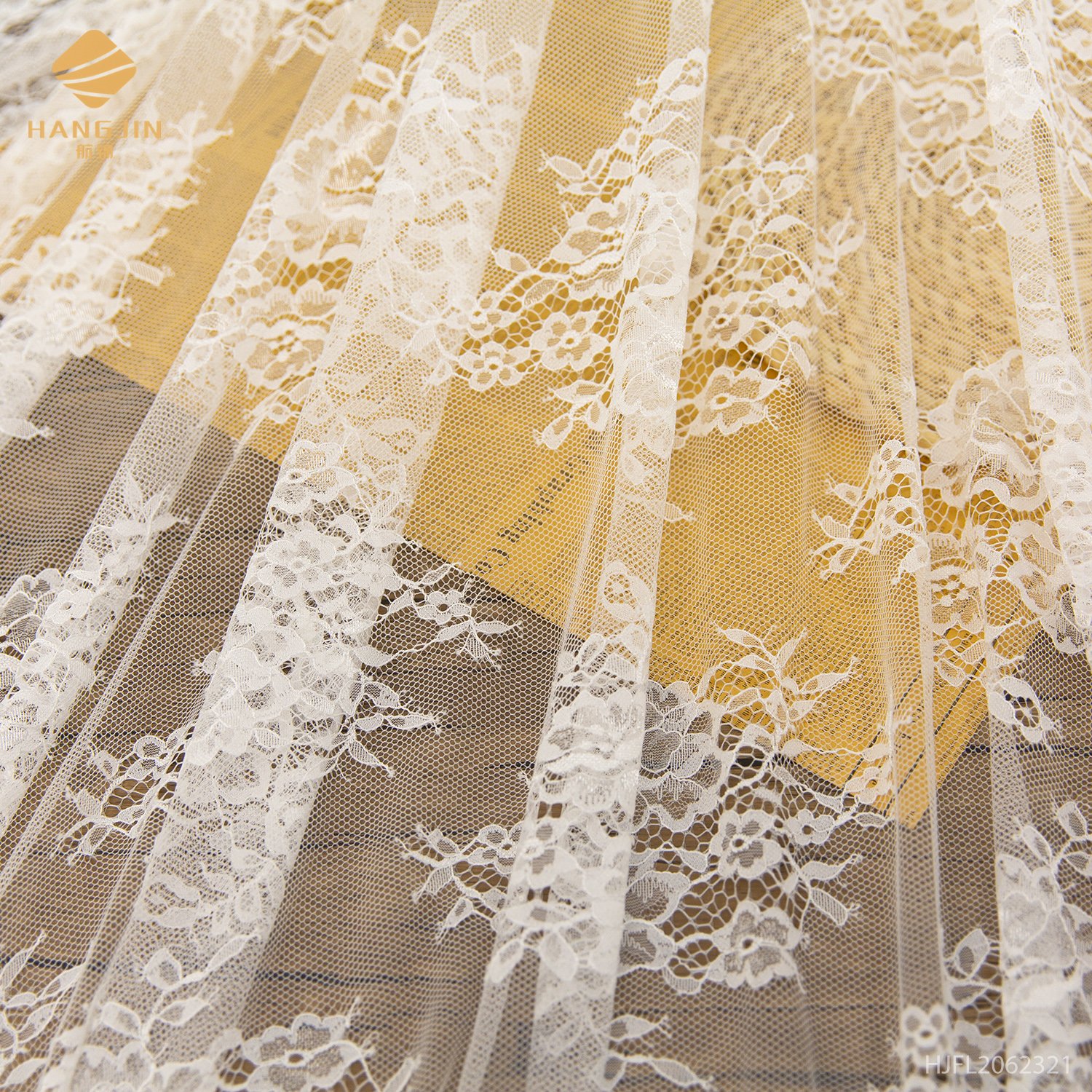 Embroidery 3D Bridal French lace fabric floral Lace Fabric For Wedding Dress Bridal Veils