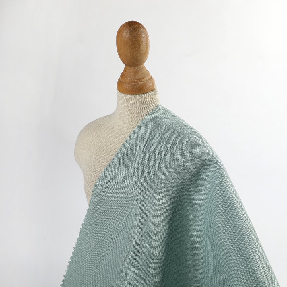 100% Linen Textile High Quality Summer Clothing Fabric China Woven Pure PD Plain Linen Mx Shirt TANGSILK
