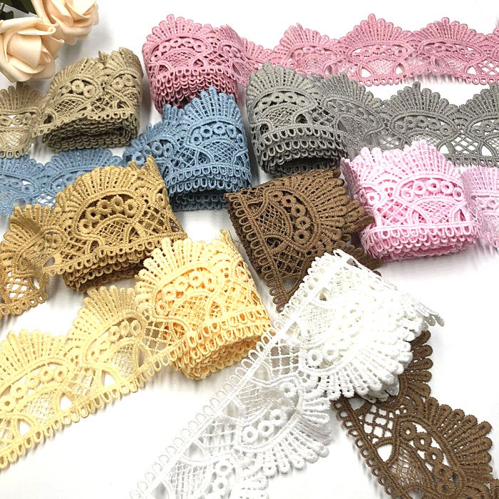 manufacturer polyester embroidery trimming lace for women dress