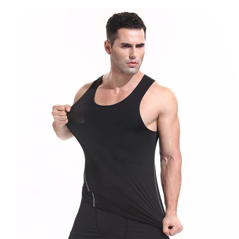 Men Hot Sale Custom Design 100% Cotton Tank Tops Sports Breathable Gym Ribbed Tank Top Men Clothing Street Wear