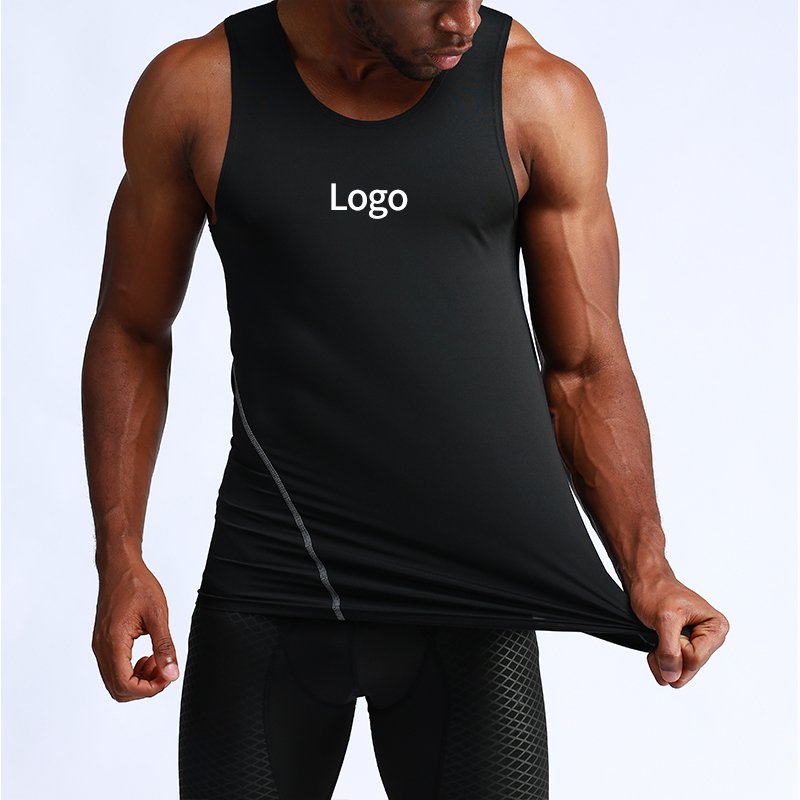 Men Hot Sale Custom Design 100% Cotton Tank Tops Sports Breathable Gym Ribbed Tank Top Men Clothing Street Wear
