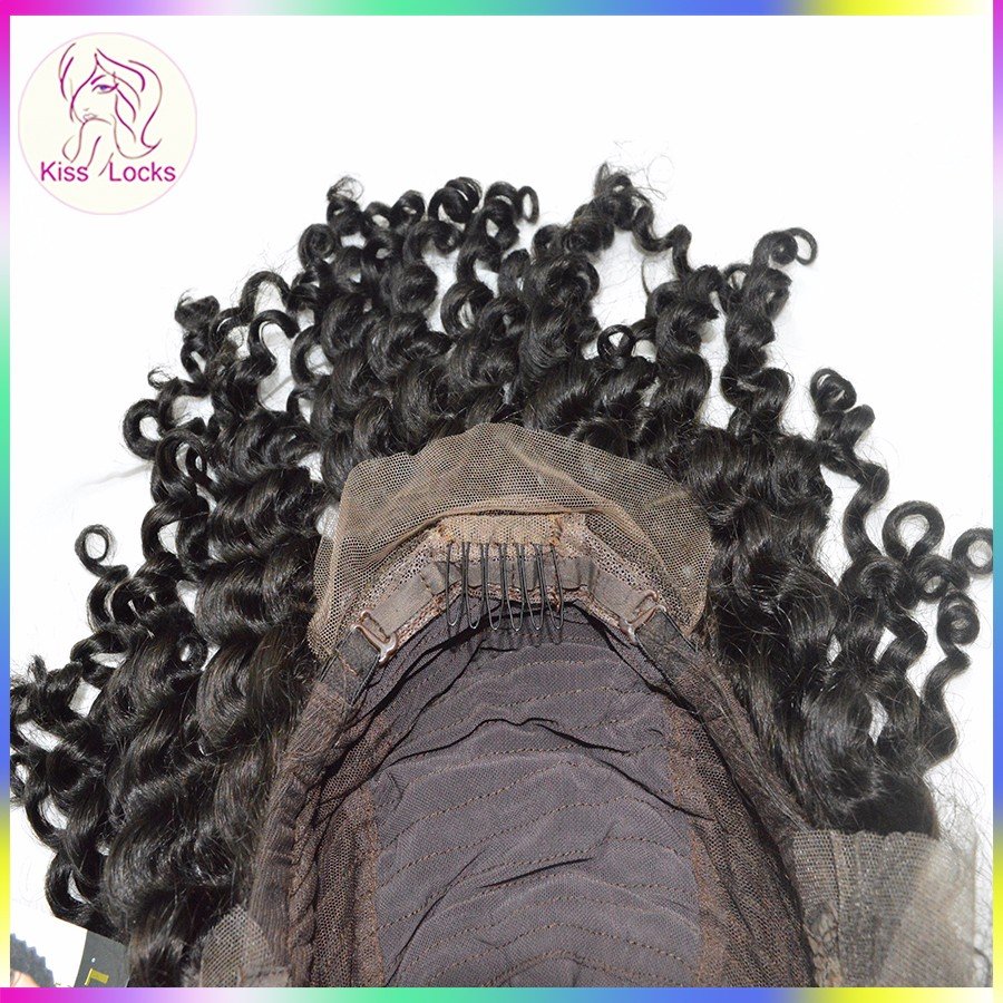 10A Partial Deep Wave Curly Lace Front Wig With Virgin Human Hair materials Size Small Cap-Medium Cap in stock