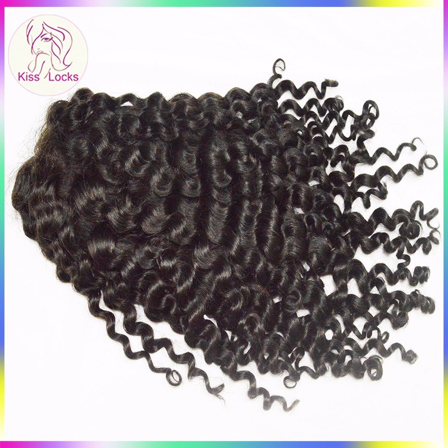 10A Partial Deep Wave Curly Lace Front Wig With Virgin Human Hair materials Size Small Cap-Medium Cap in stock