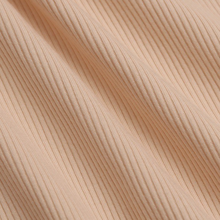 High Quality 2*2 Rib Knit Cotton Spandex Baby Fabric Soft Textile Raw Material for Batik Pattern Baby Clothing Shirts Bags