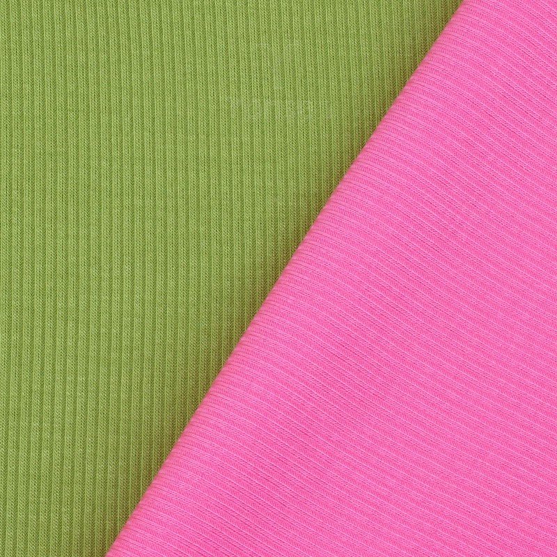 High Quality 2*2 Rib Knit Cotton Spandex Baby Fabric Soft Textile Raw Material for Batik Pattern Baby Clothing Shirts Bags