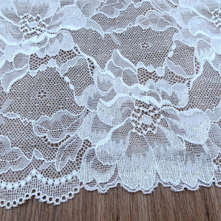 Zeal Manufacturers Wholesale Jacquard Design Elastic Stretch Broad Lace Trim Sequins Decoration Custom Polyester Embroidery
