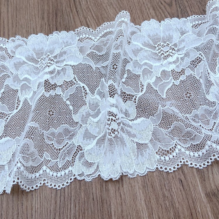 Zeal Manufacturers Wholesale Jacquard Design Elastic Stretch Broad Lace Trim Sequins Decoration Custom Polyester Embroidery