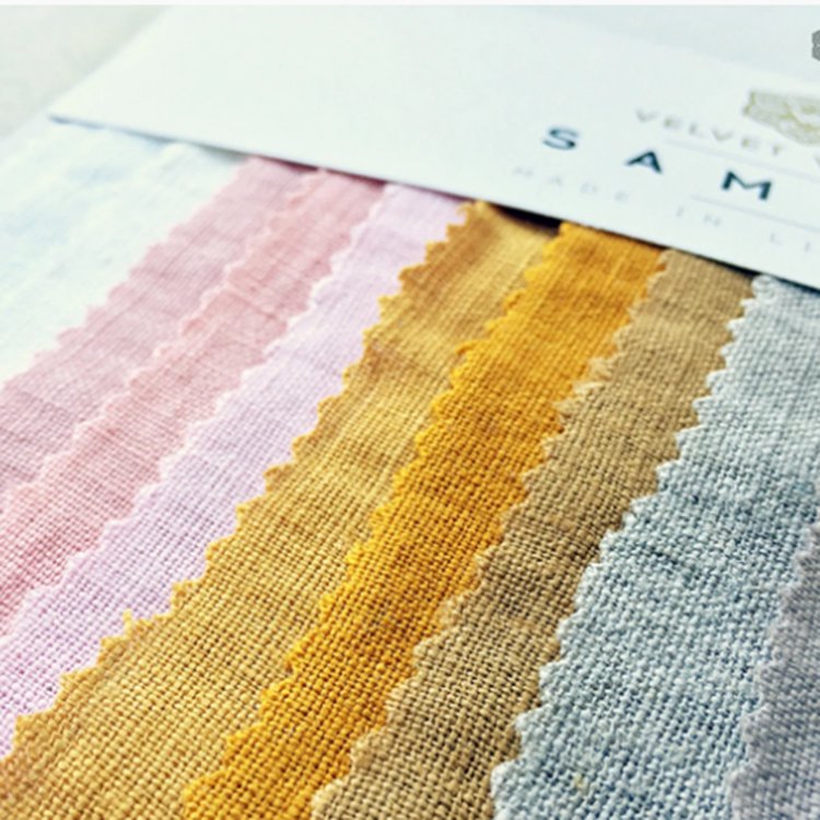Wholesale Low Price100% Pure Organic Washed Soft French Flax Linen Ramie Fabric For Bedding