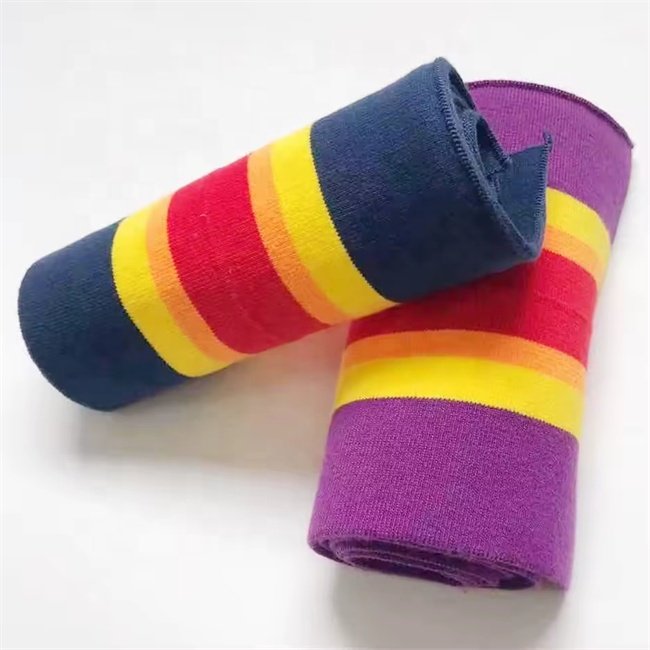 Manufacture Waistband Good Quality Customized Polyester Ribbed Knit Collar Cuffs