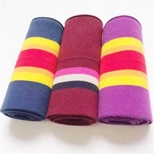 Manufacture Waistband Good Quality Customized Polyester Ribbed Knit Collar Cuffs
