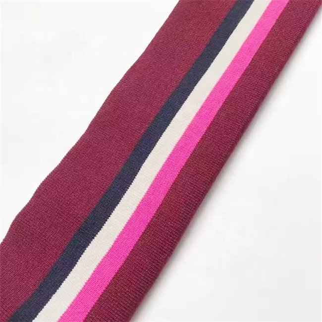 Manufacture Waistband Good Quality Customized Polyester Ribbed Knit Collar Cuffs
