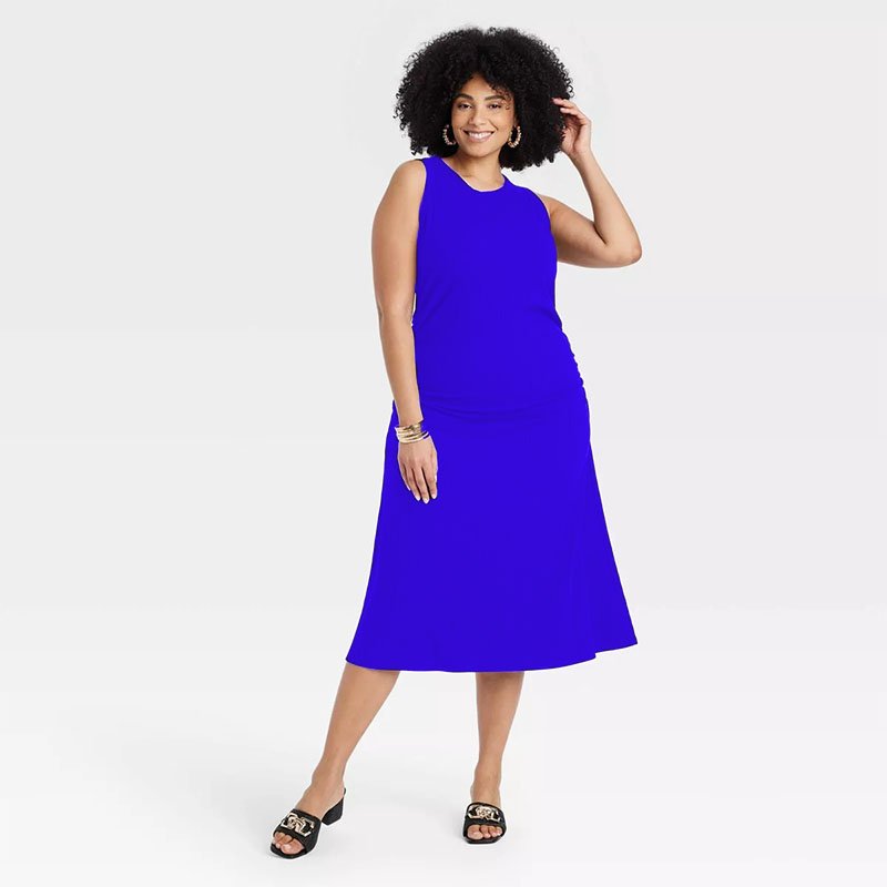 Custom OEM ODM Rib-knit aka sororit Color Block Sweater Dress zeta rho women's knitted dress