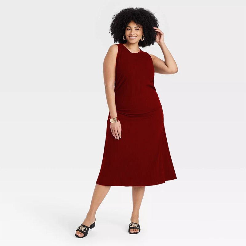 Custom OEM ODM Rib-knit aka sororit Color Block Sweater Dress zeta rho women's knitted dress