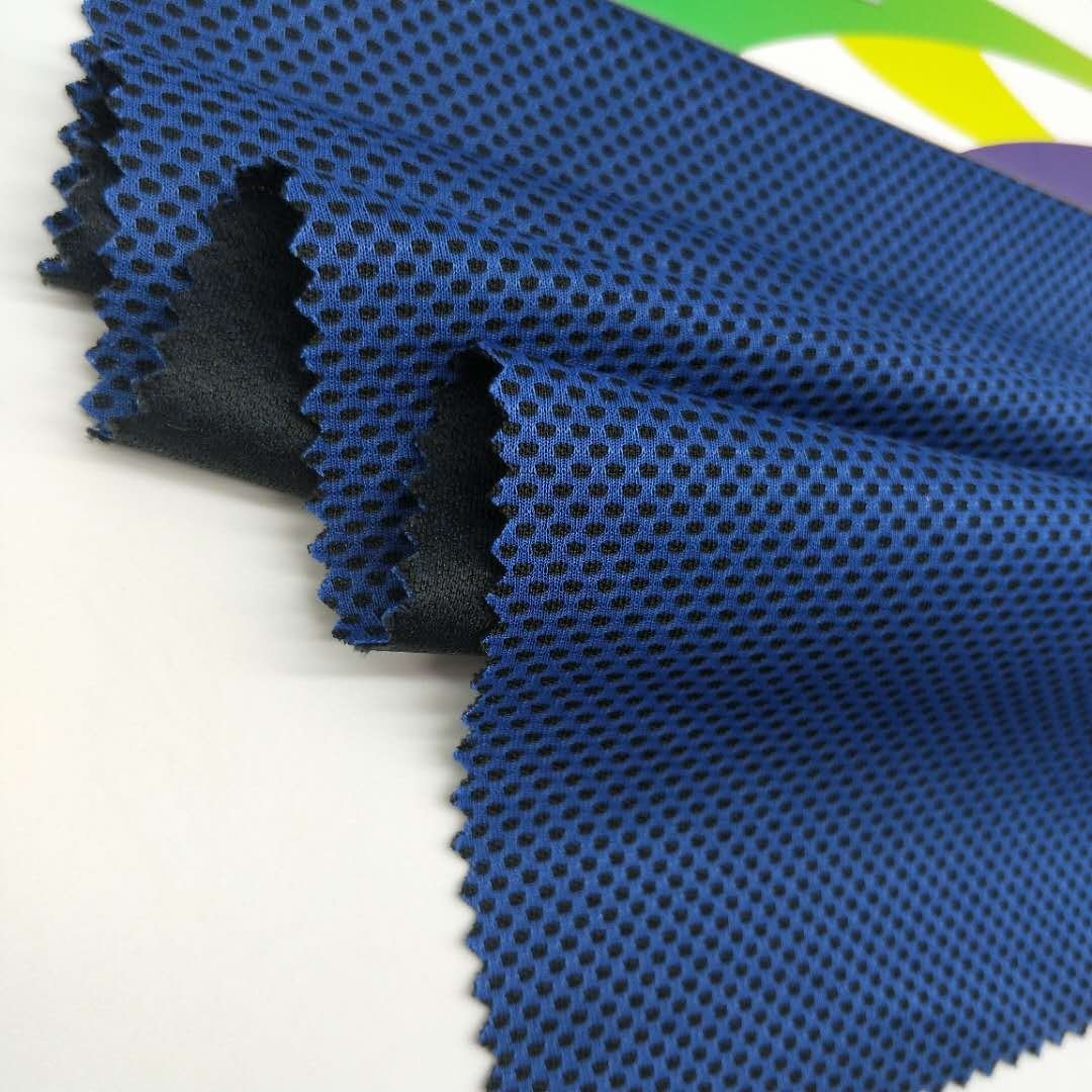 New Arrivals Moisture Wicking 100%Polyester Yarn Dyed Two Tone melange Mesh Fabric For Sportswear