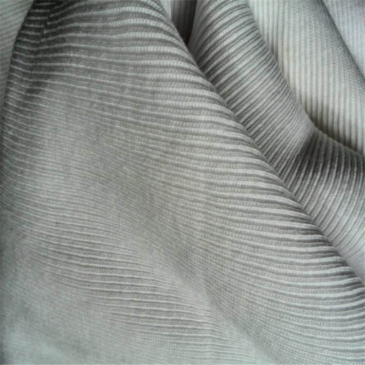 Custom Rib Fabric 3*3 3*4 4*4 Rib Organic Cotton Spandex Ribbing Knitted 2x2 Rib Fabric