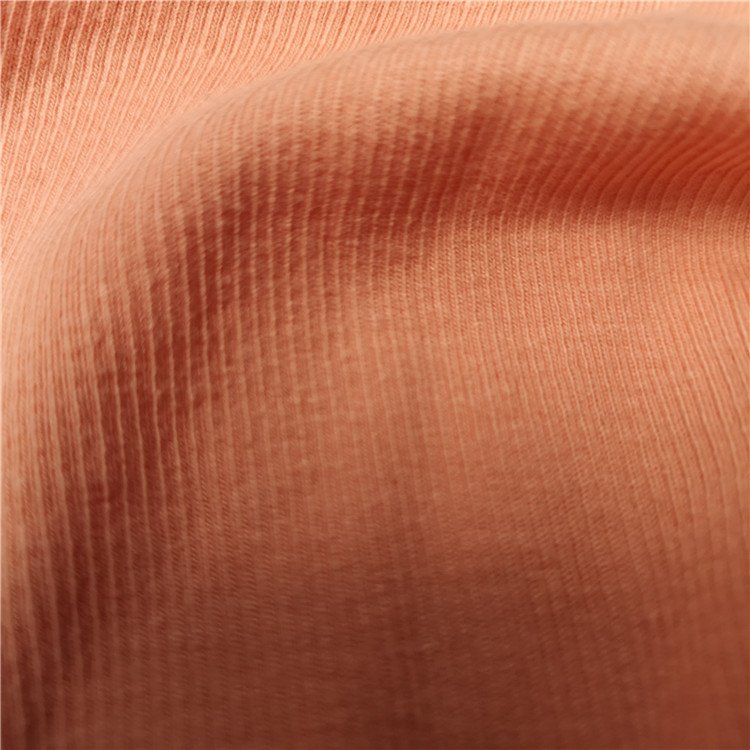 Custom Rib Fabric 3*3 3*4 4*4 Rib Organic Cotton Spandex Ribbing Knitted 2x2 Rib Fabric